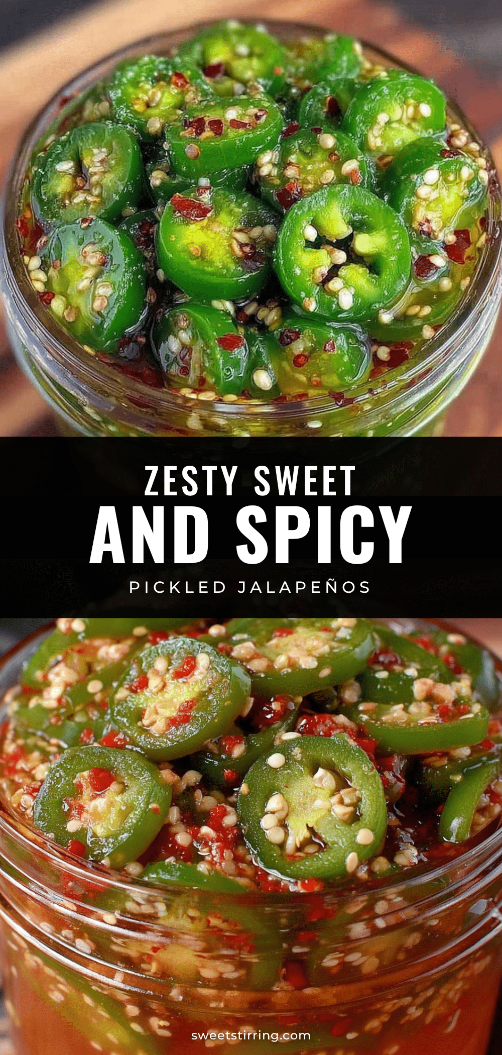 sweet and spicy pickled jalapeño slices recipe