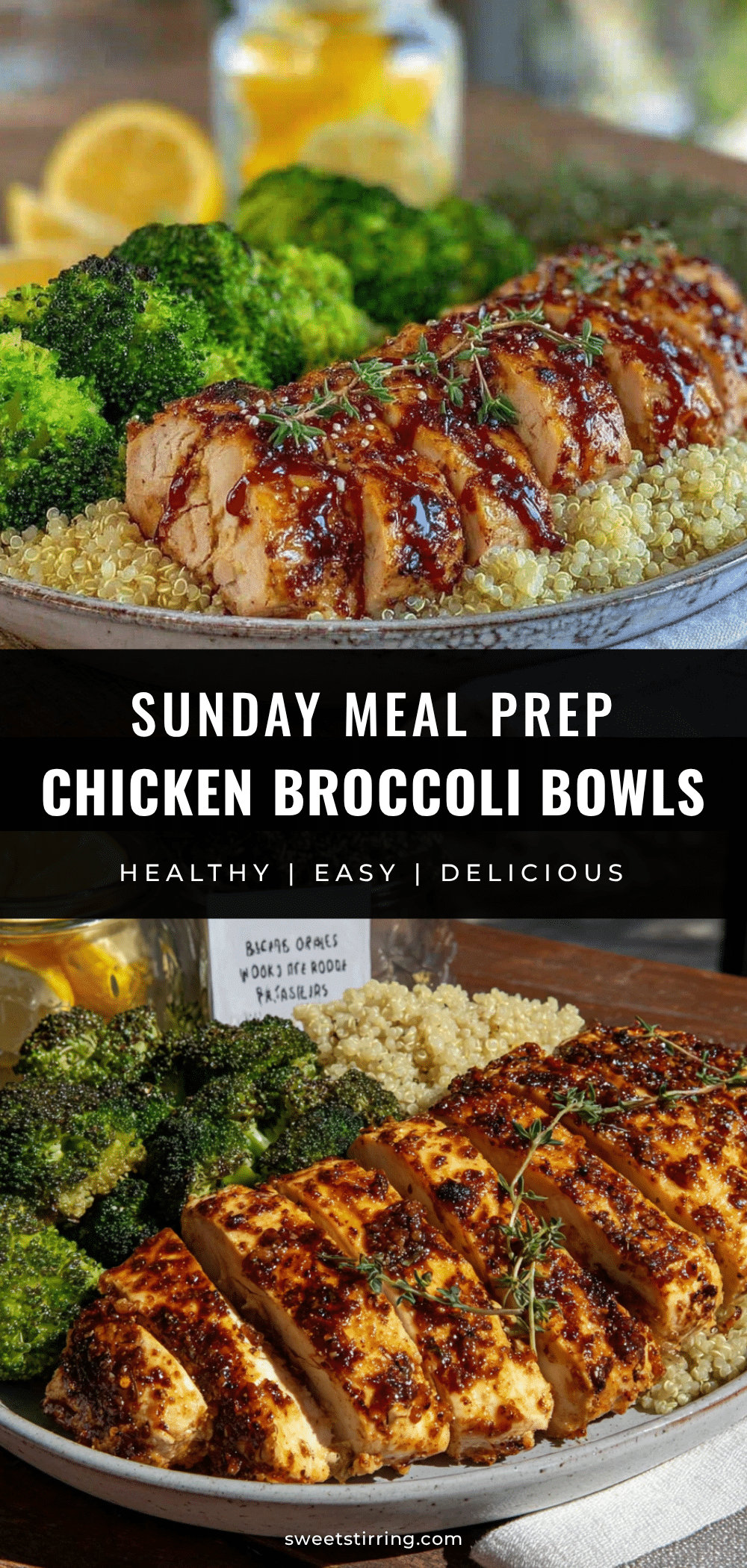 chicken and broccoli bowl meal prep recipe