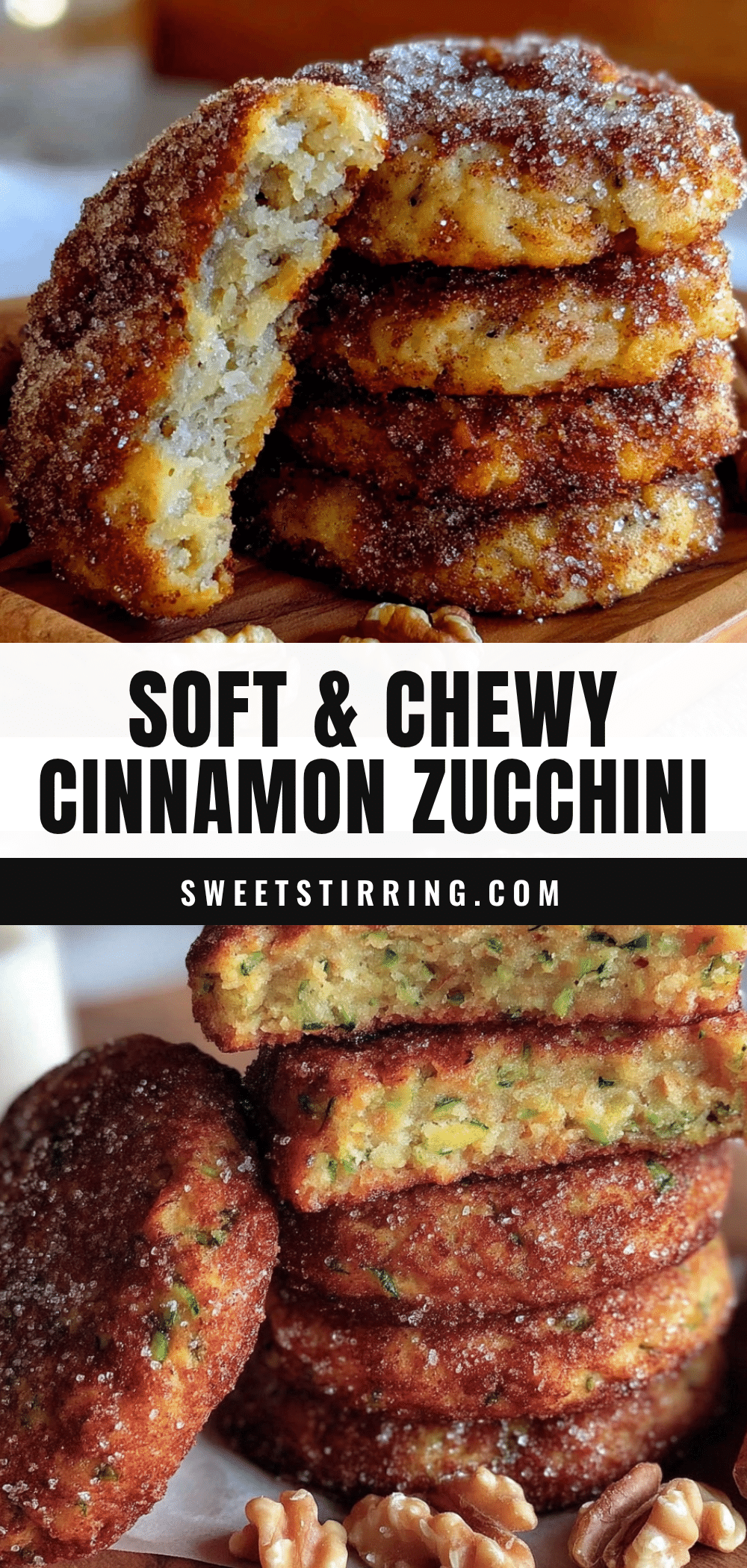 cinnamon sugar zucchini cookies recipe