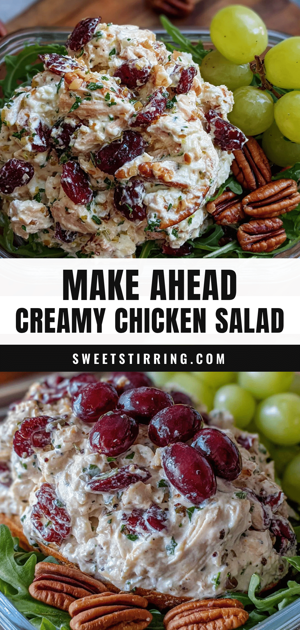 creamy chicken salad with grapes and pecans recipe