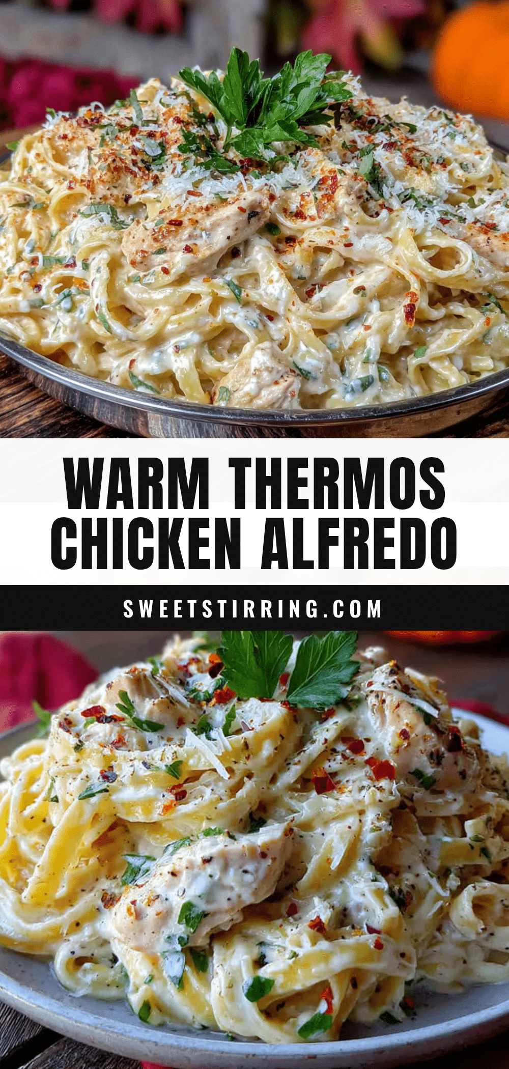 creamy thermos chicken alfredo for school lunches recipe