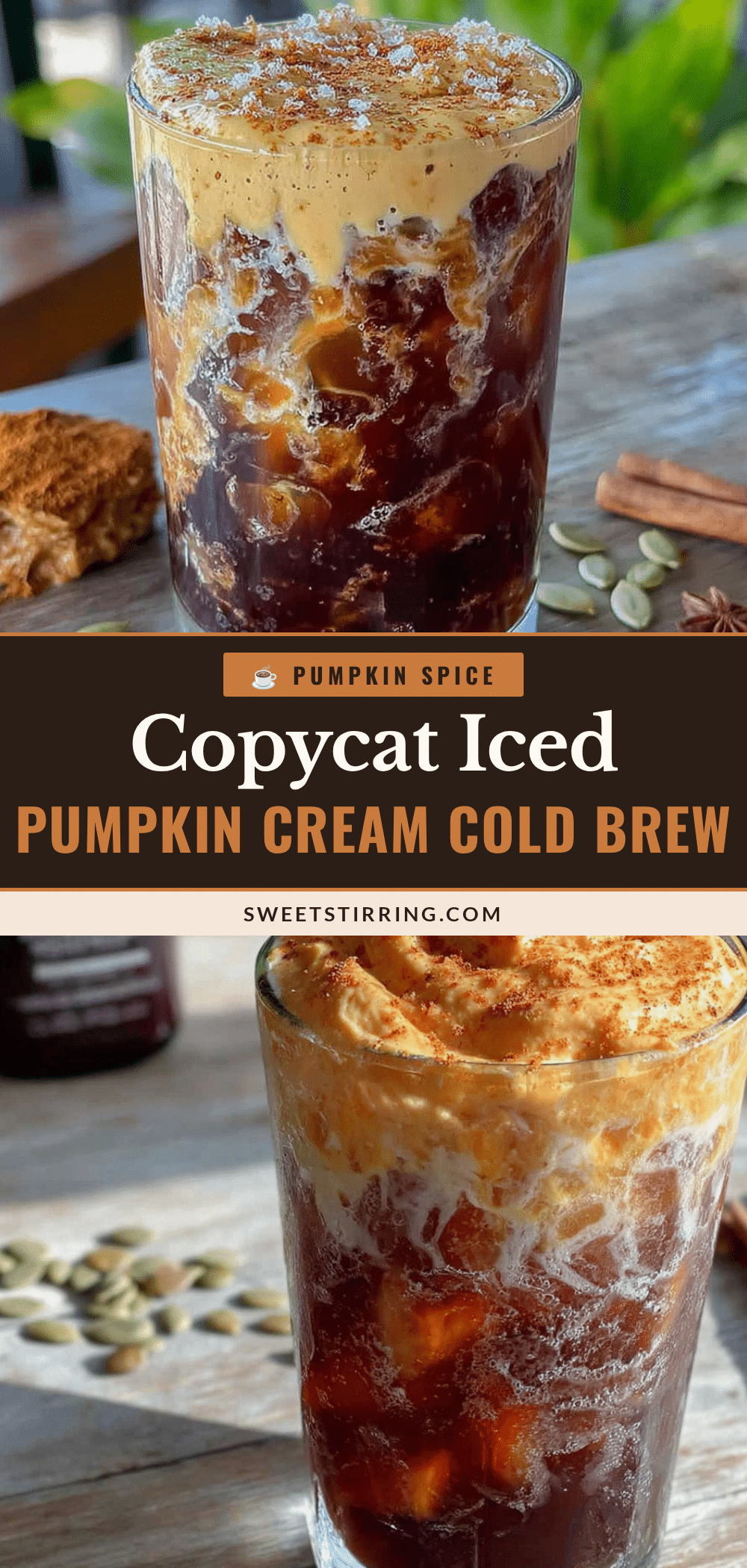 iced pumpkin cream cold brew copycat recipe