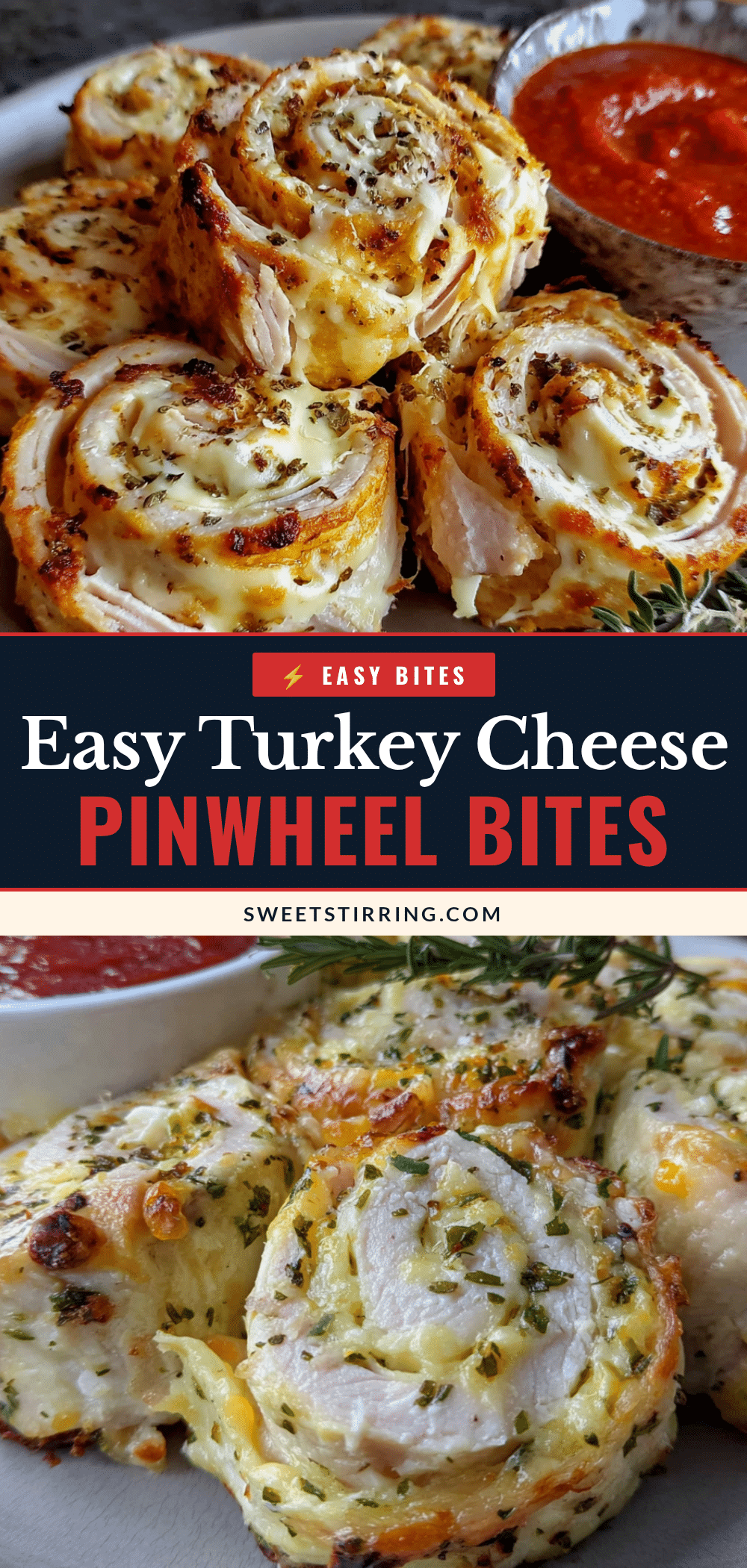 turkey and cheese pinwheel roll-ups recipe
