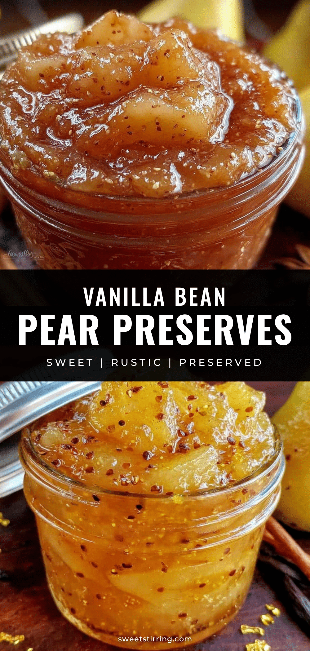 vanilla bean pear preserves recipe