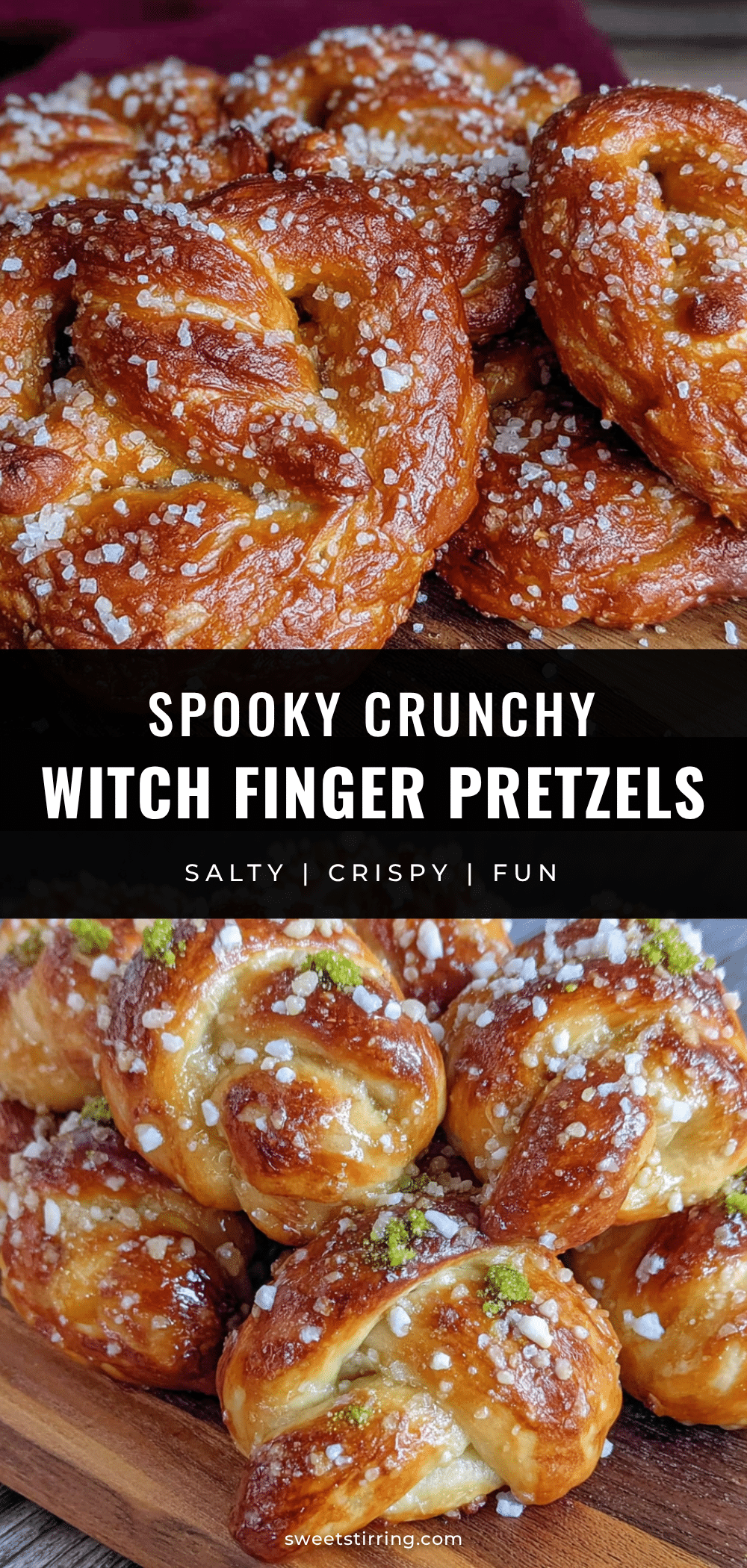 witch finger pretzels recipe