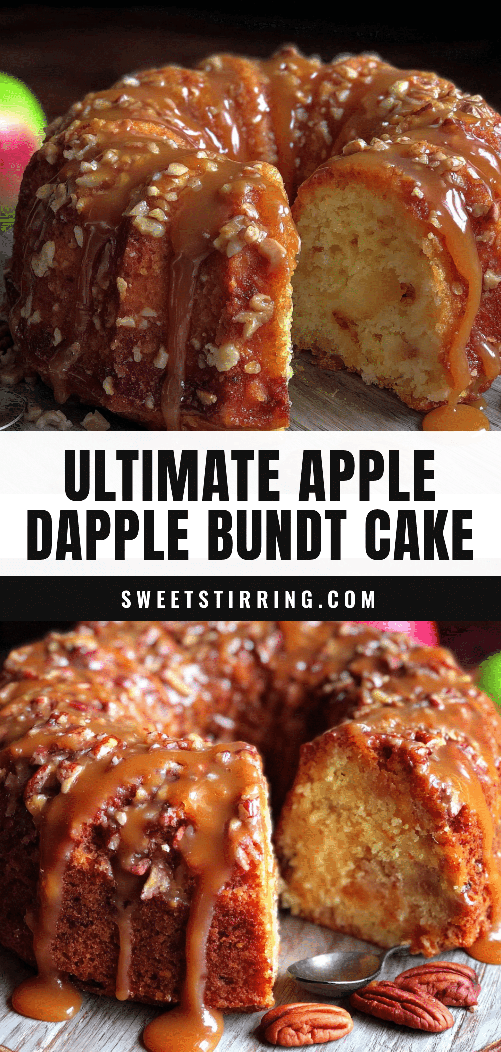 apple dapple bundt cake with caramel glaze recipe