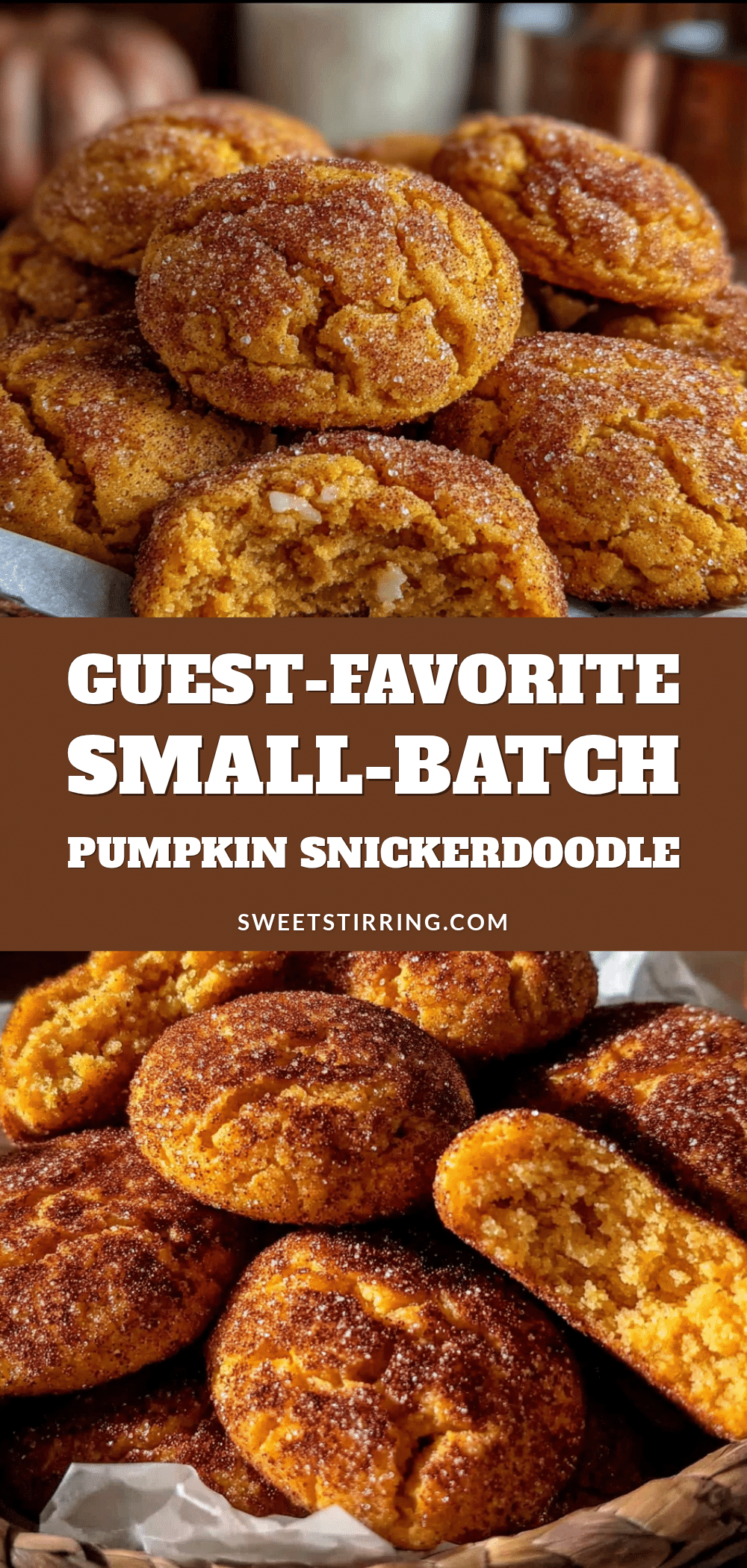 best small-batch pumpkin snickerdoodle cookies recipe