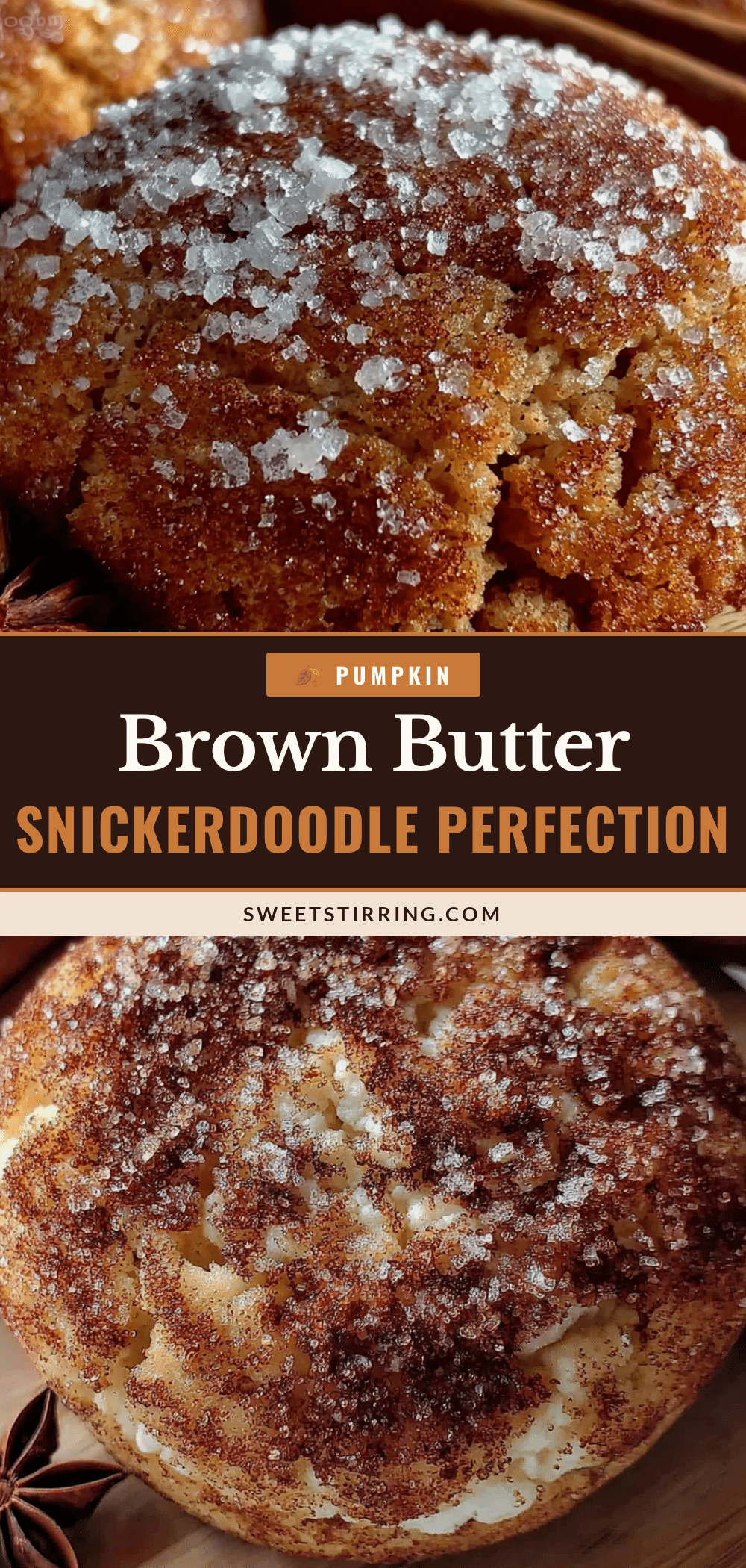 brown butter pumpkin snickerdoodle cookies recipe