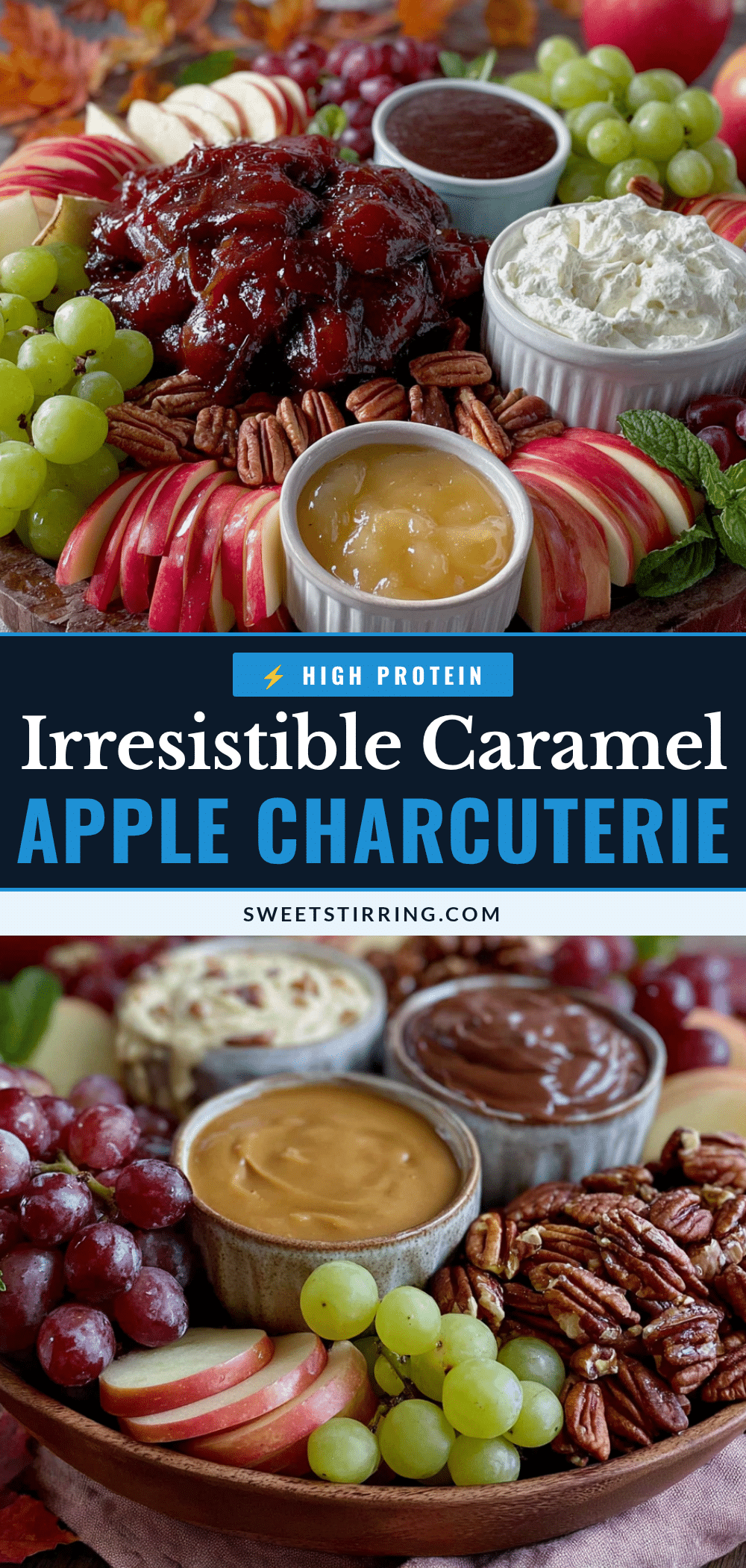 caramel apple charcuterie board recipe
