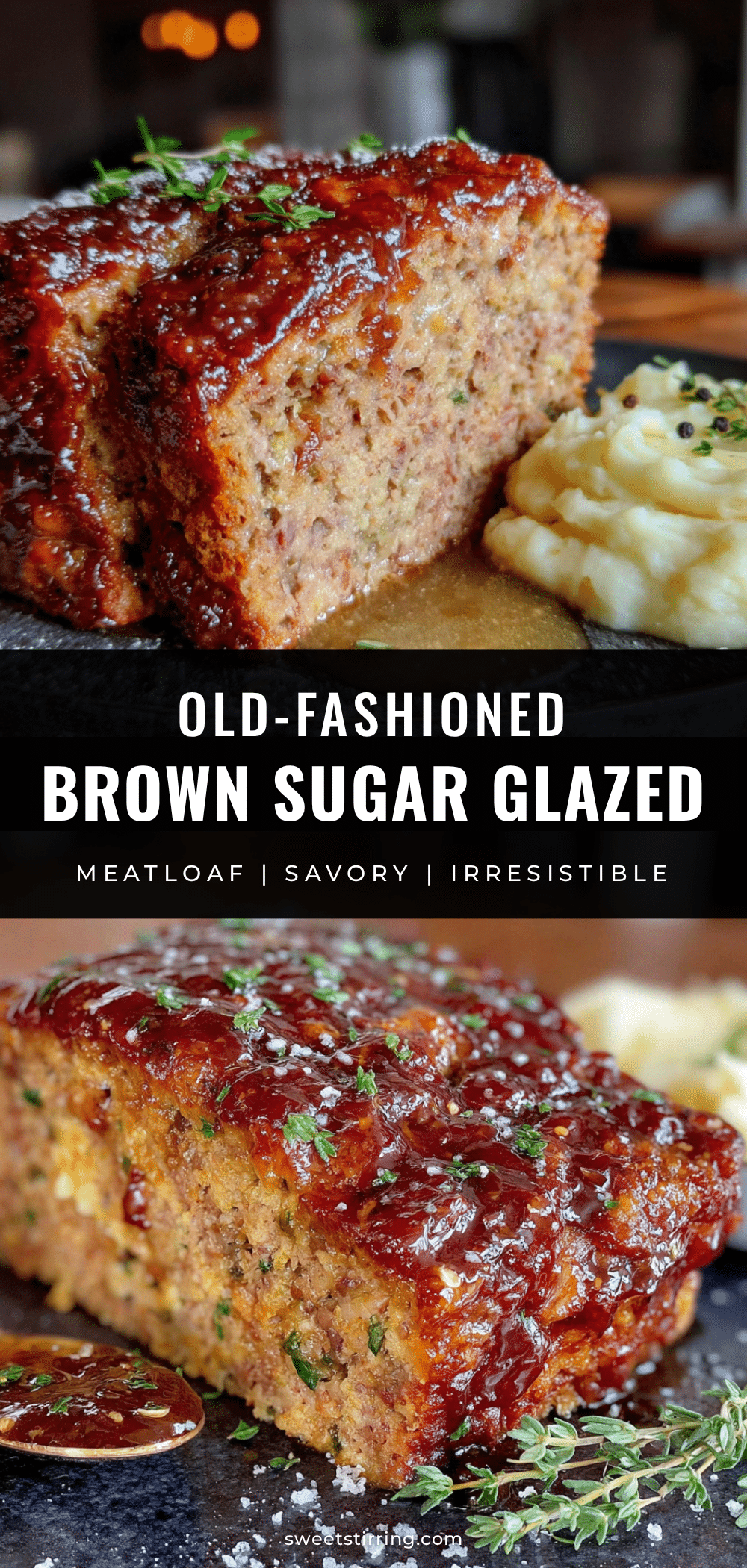 classic old-fashioned meatloaf with brown sugar glaze recipe
