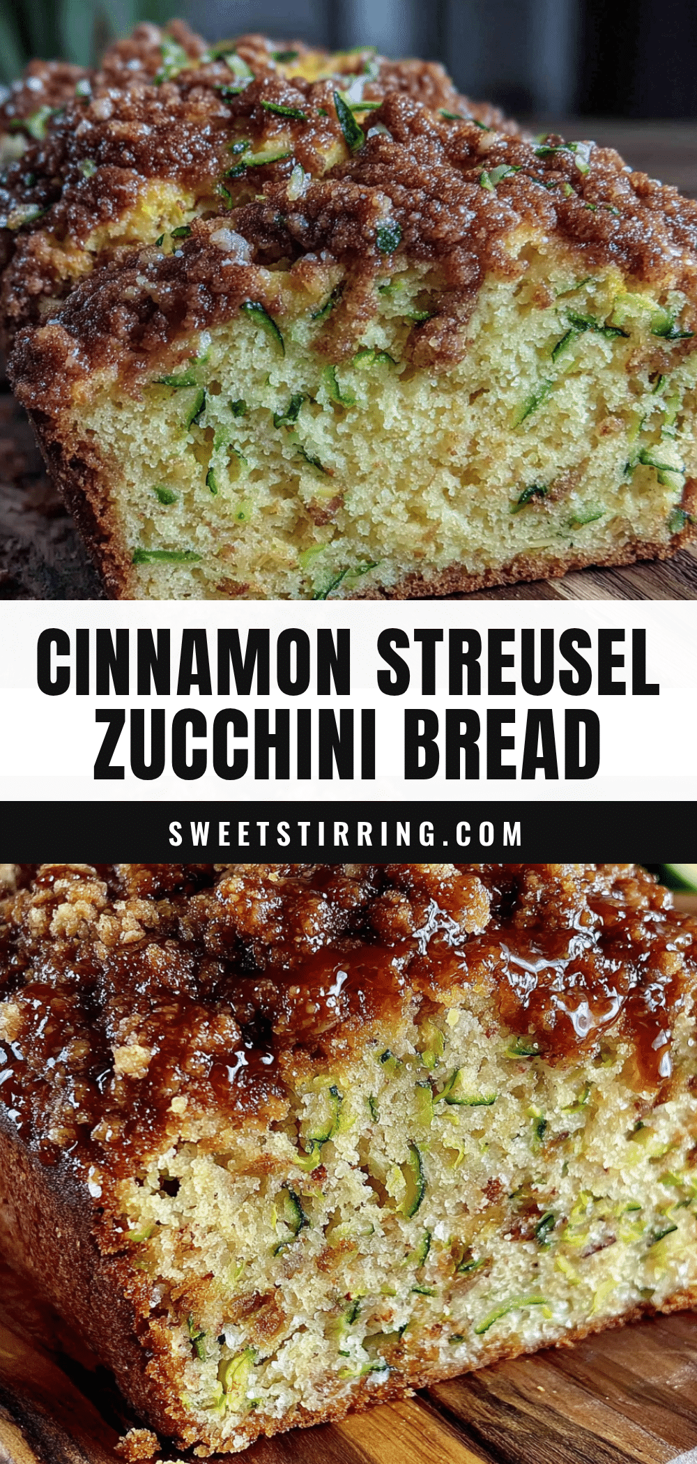 classic zucchini bread with cinnamon streusel recipe
