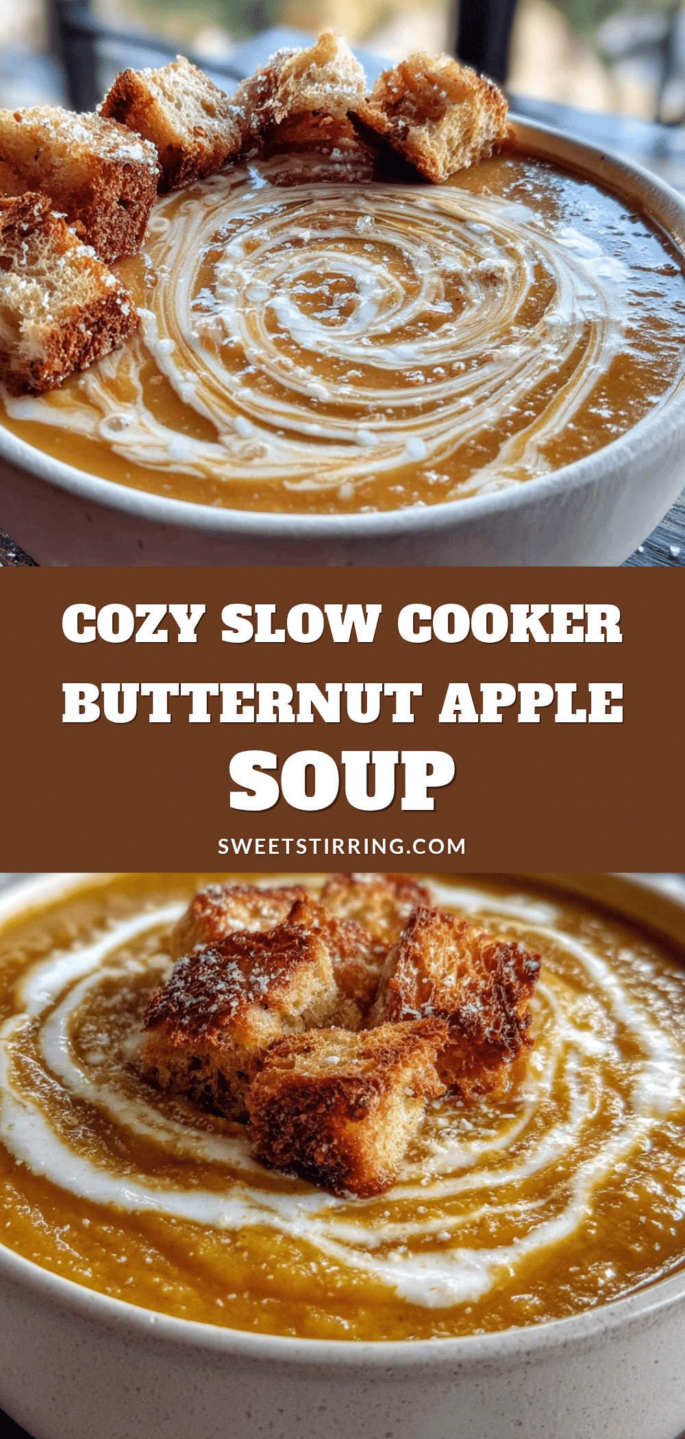 cozy slow cooker butternut squash and apple soup recipe