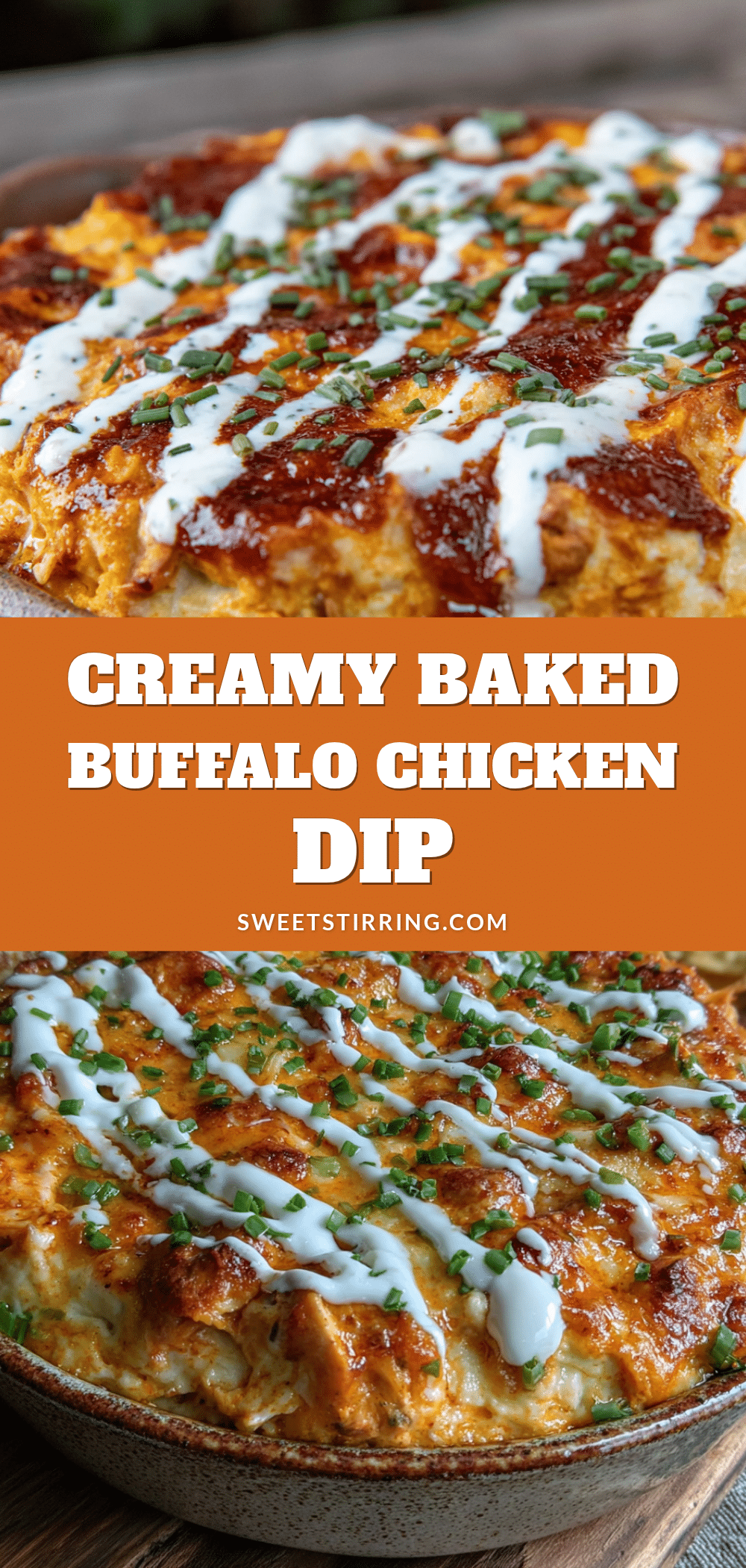 creamy baked buffalo chicken dip recipe
