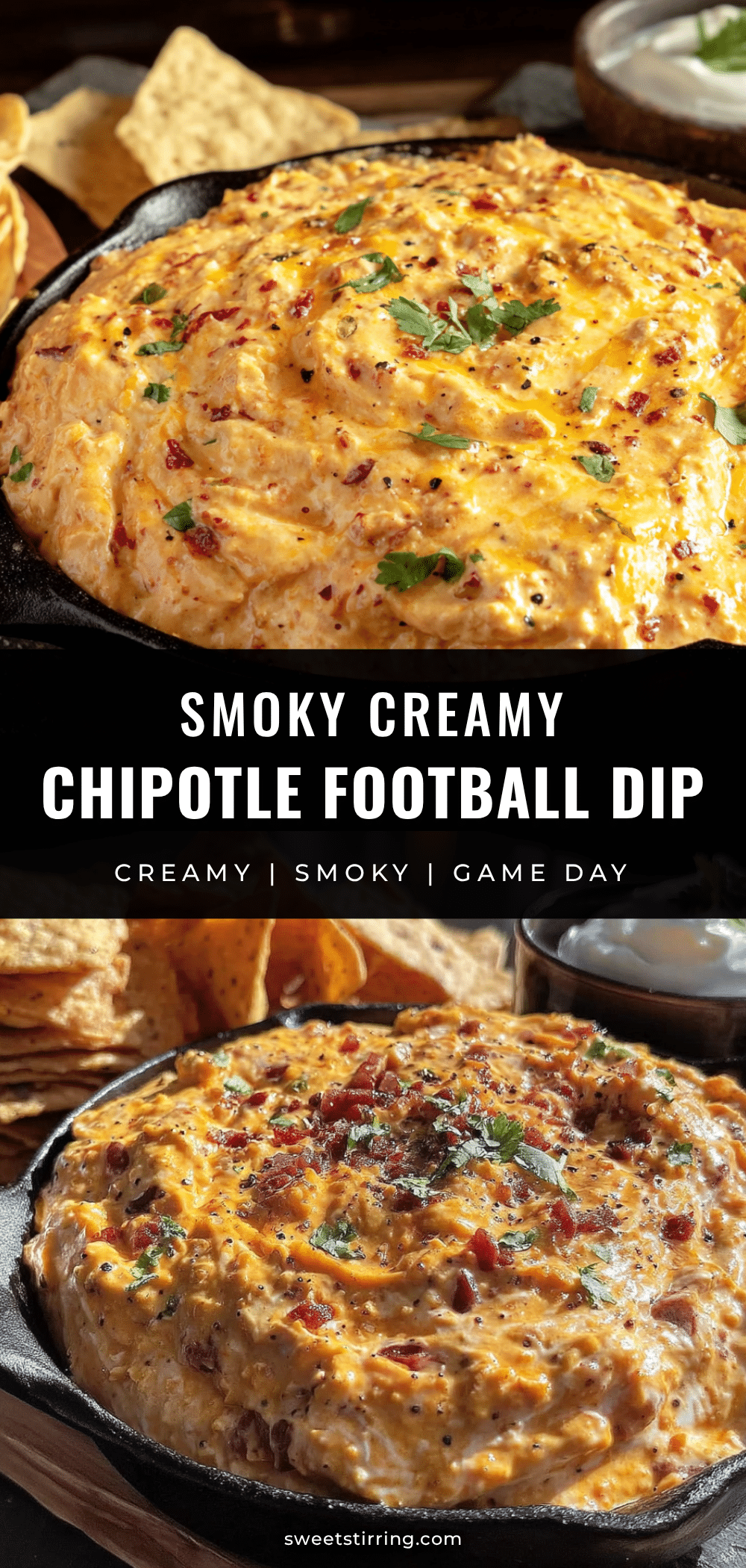 Creamy Smoky Chipotle Football Dip recipe
