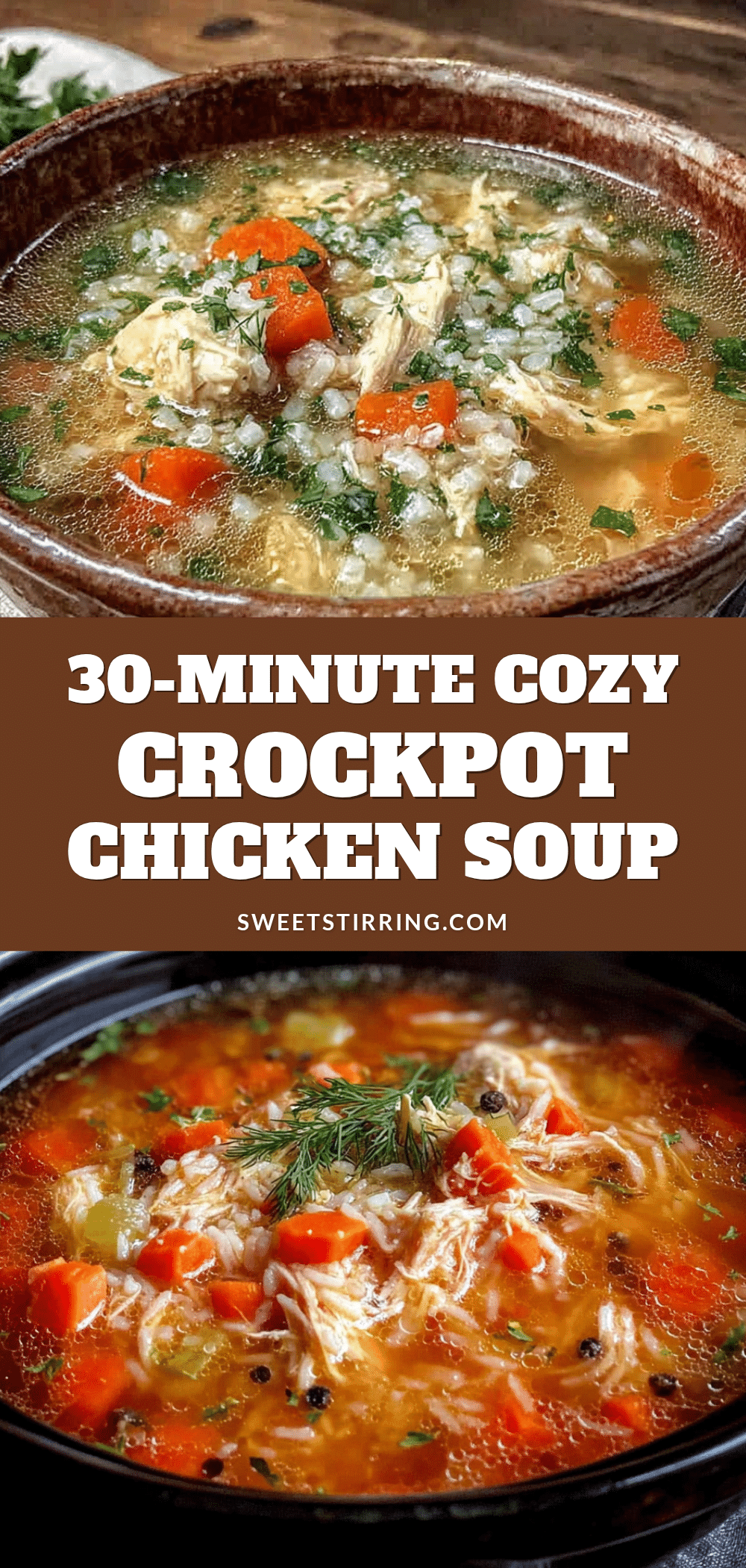 crockpot chicken and rice soup recipe