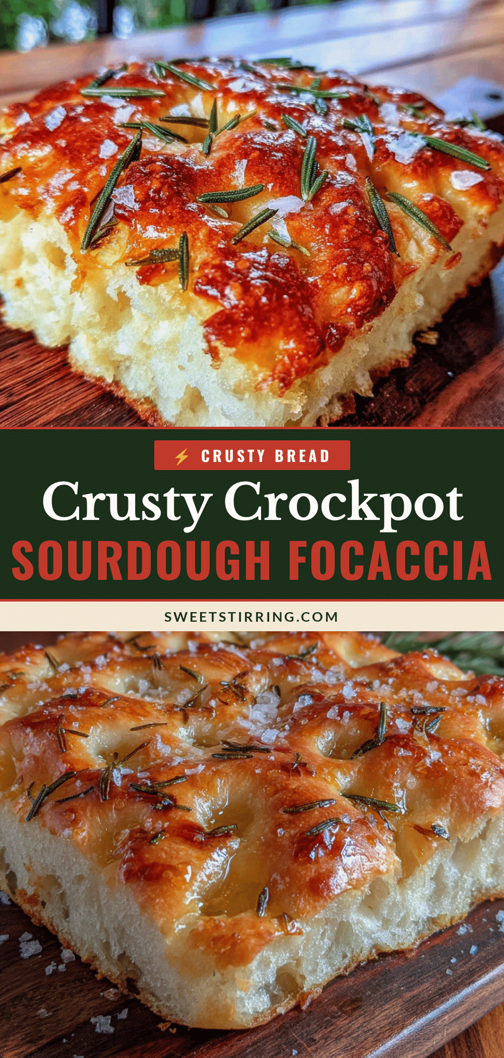 crockpot sourdough discard focaccia recipe