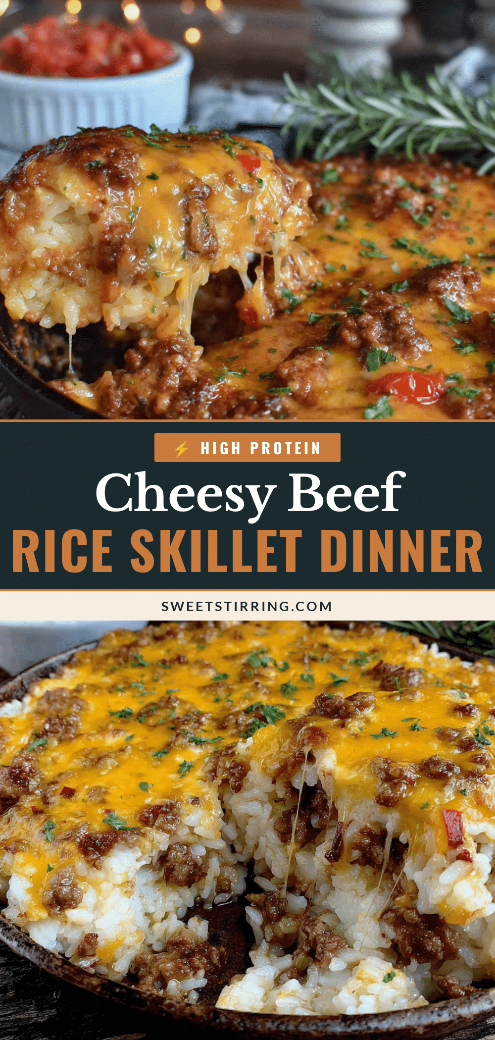 easy cheesy ground beef and rice skillet recipe