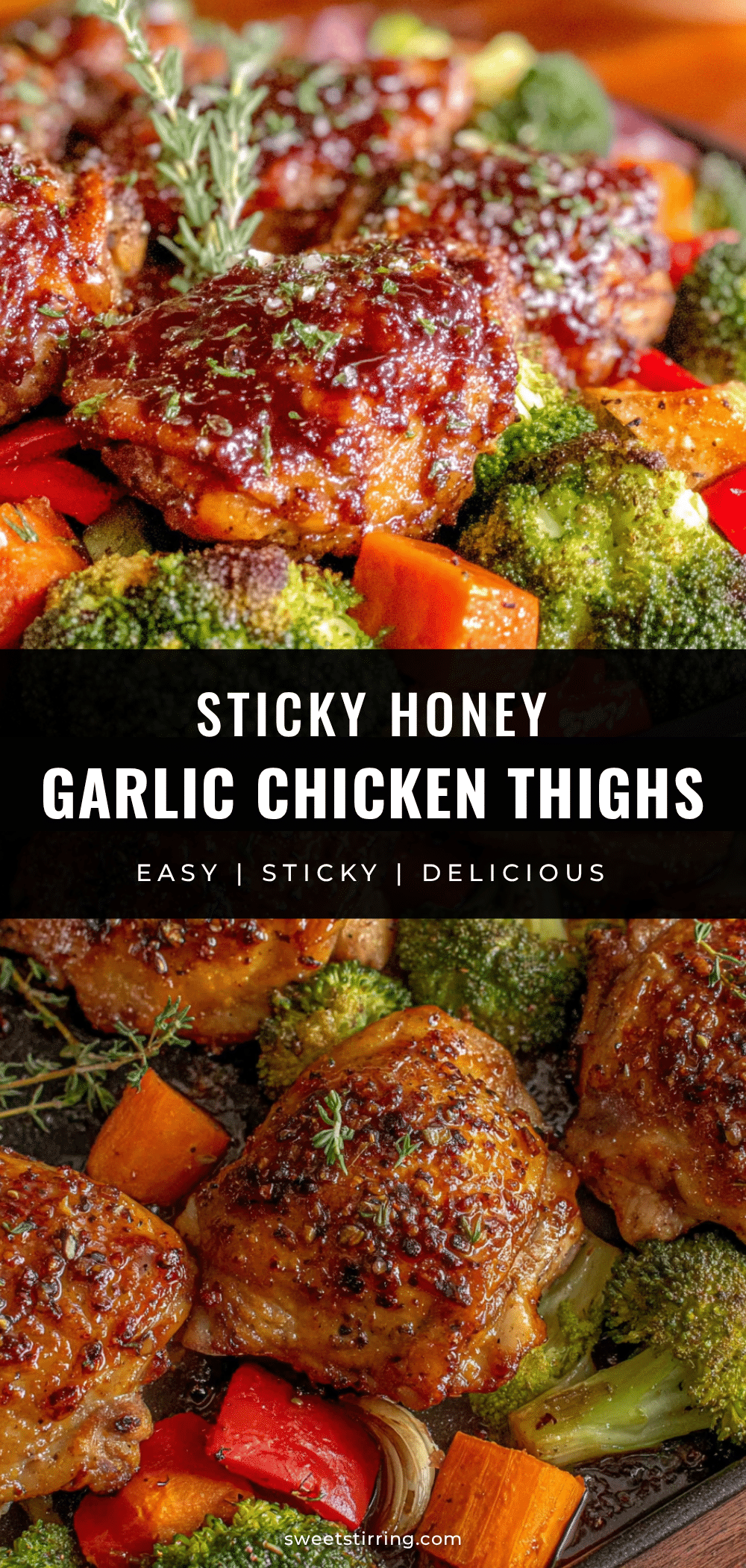 one-pan honey garlic chicken thighs recipe