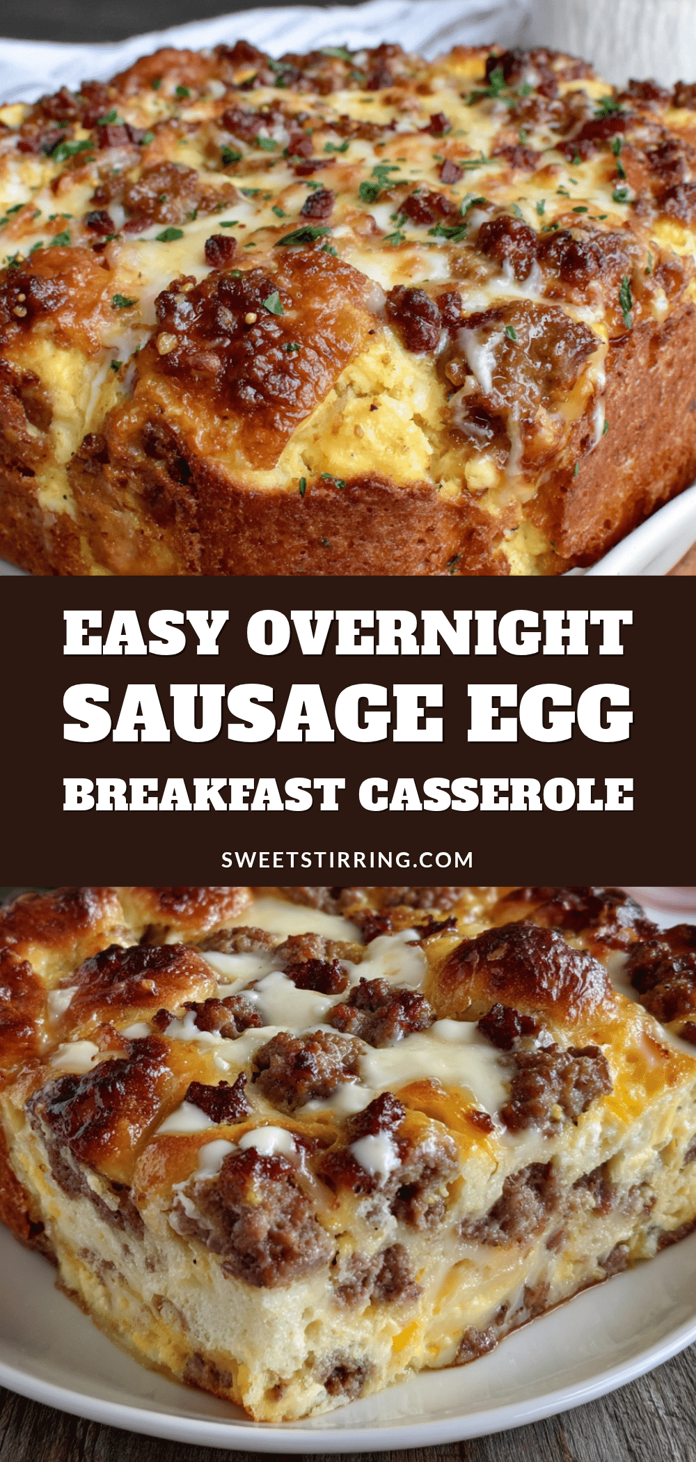 overnight sausage and egg breakfast casserole recipe
