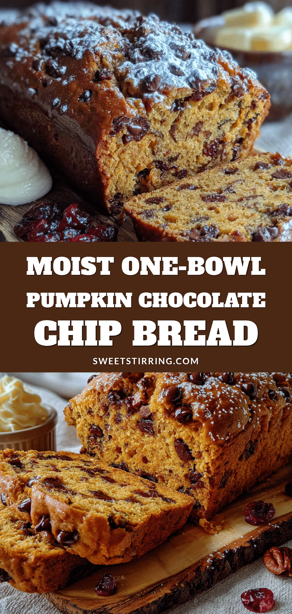 pumpkin chocolate chip bread recipe