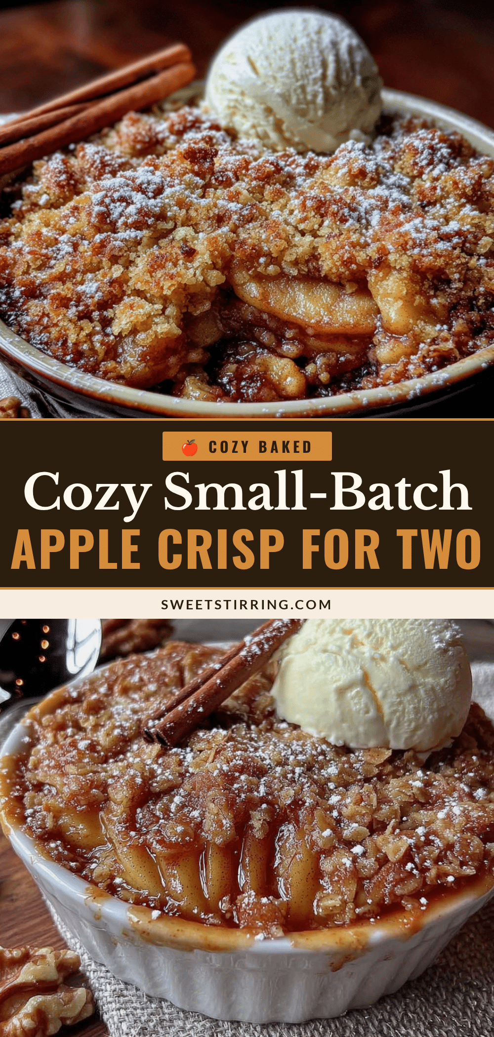 small-batch apple crisp for two recipe