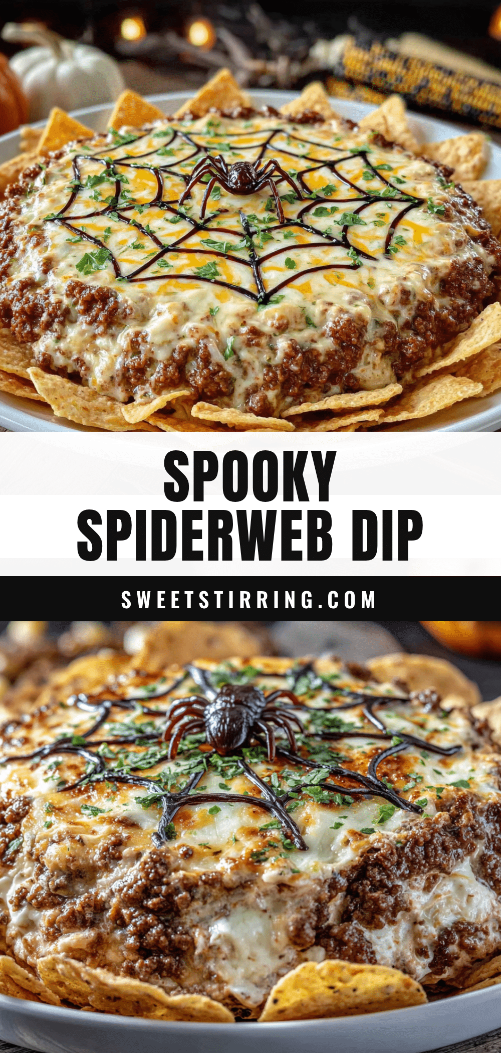 Spiderweb Taco Dip recipe